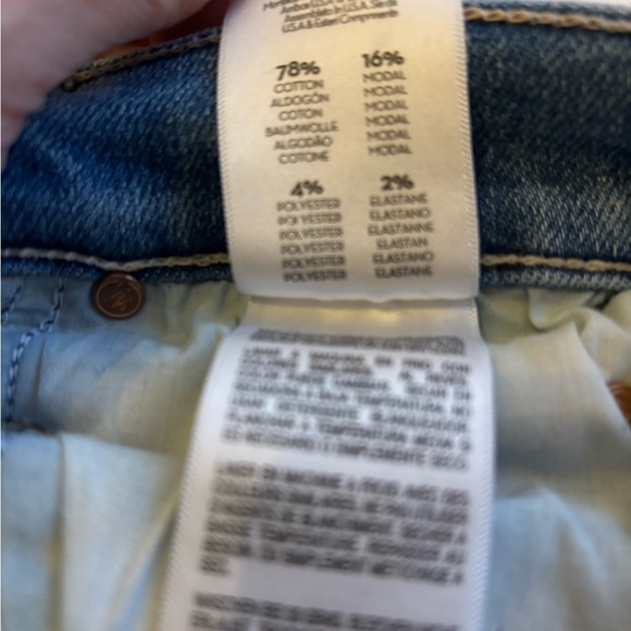 Mother Mid Rise Dazzler Ankle Fray Jeans in Riding The Cliffside - Picture 8 of 8